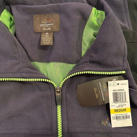 Greg Norman for Tasso Elba Men's Storm Grey Vest Jacket - Size Medium - NWT - Picture 4 of 4